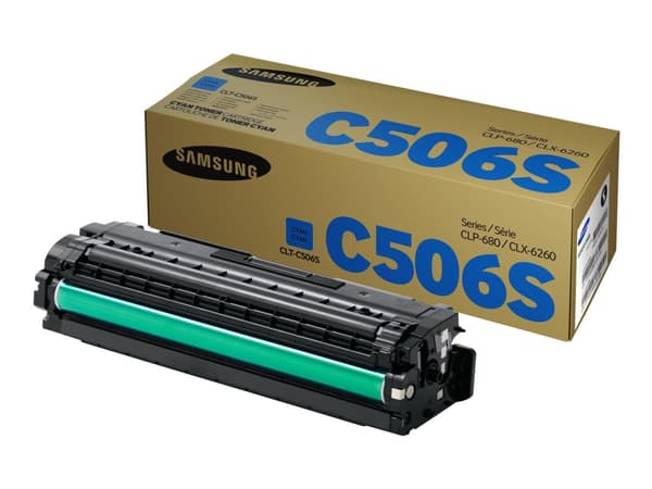 Samsung CLT-C506S - Cyan - original - tonerpatron (SU047A) - for Samsung CLP-680DW, CLP-680ND, CLX-6260FD, CLX-6260FR, CLX-6260FW, CLX-6260ND