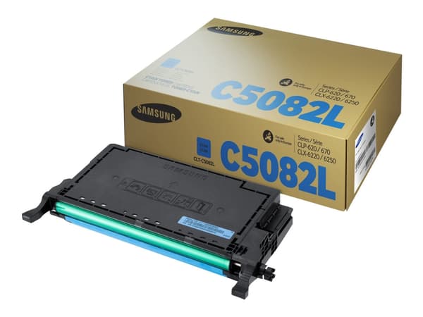 HP CLT-C5082L - Lång livslängd - cyan - original - tonerkassett (SU055A) - för Samsung CLP-620, CLP-670, CLX-6220, CLX-6250