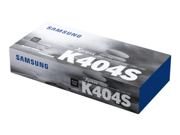 HP CLT-K404S - Svart - original - tonerpatron (SU100A) - for Samsung CLX-3302, 3303, 3304, 3307; Xpress SL-C432, C433, C462, C463, C467, C482, C483