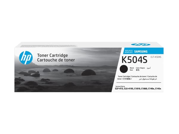 HP CLT-K504S - Svart - original - tonerpatron (SU158A) - for Samsung CLP-415, CLX-4195; MultiXpress SL-C1453, C1454; Xpress SL-C1404, C1810, C1860