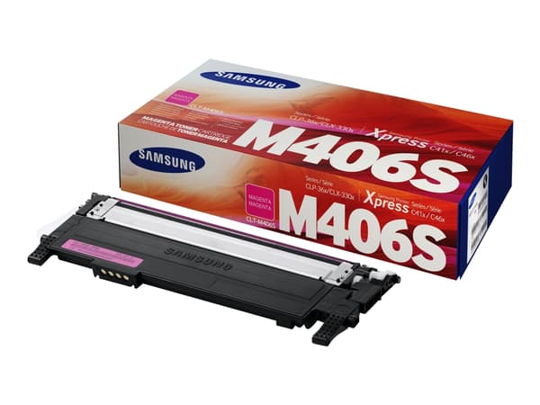 HP CLT-M406S - Magenta - original - tonerkassett (SU252A) - för Samsung CLX-3300, 3302, 3303, 3304, 3305, 3306, 3307, SCX-3300, 3301, 3305, 3306
