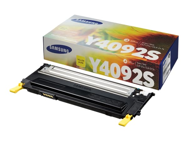 Samsung CLT-Y4092S - Gul - original - tonerpatron (SU482A) - for Samsung CLX-3170, CLX-3175, CLX-3176, CLX-4175