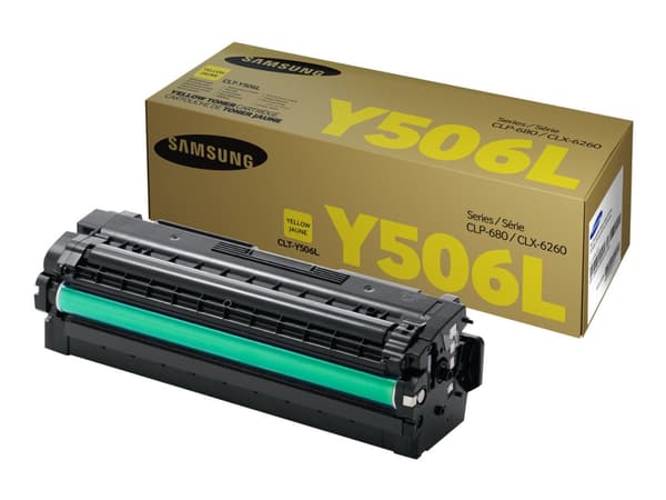 HP CLT-Y506L - Høy ytelse - gul - original - tonerpatron (SU515A) - for Samsung CLP-680DW, CLP-680ND, CLX-6260FD, CLX-6260FR, CLX-6260FW, CLX-6260ND