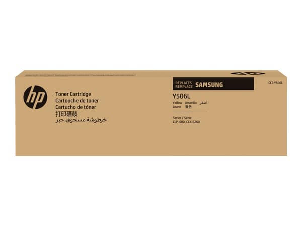 HP CLT-Y506L - Høy ytelse - gul - original - tonerpatron (SU515A) - for Samsung CLP-680DW, CLP-680ND, CLX-6260FD, CLX-6260FR, CLX-6260FW, CLX-6260ND