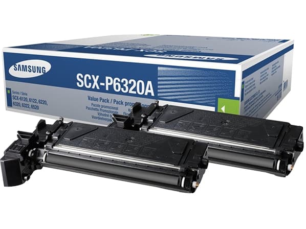 Samsung SCX-P6320A - 2-pack - svart - original - tonerpatron (SV496A) - for Samsung SCX-6220, SCX-6320F, SCX-6322DNG, SCX-6345N
