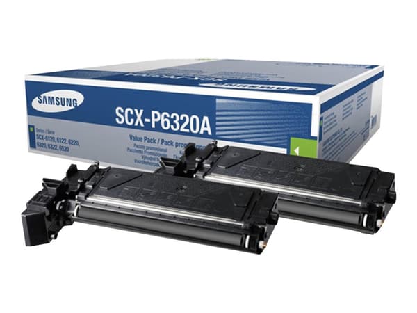 Samsung SCX-P6320A - 2-pack - svart - original - tonerpatron (SV496A) - for Samsung SCX-6220, SCX-6320F, SCX-6322DNG, SCX-6345N