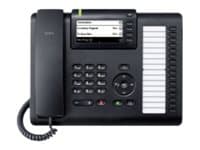 Unify OpenScape Desk Phone CP400 - VoIP-telefon - treveis anropskapasitet - SIP - svart