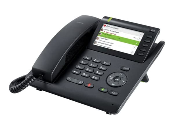 Unify OpenScape Desk Phone CP600 - VoIP-telefon - med Bluetooth-grensesnitt - treveis anropskapasitet - SIP - svart