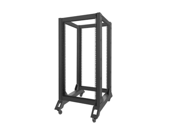 Lanberg - Rack öppen ram - svart - 22U - 19"