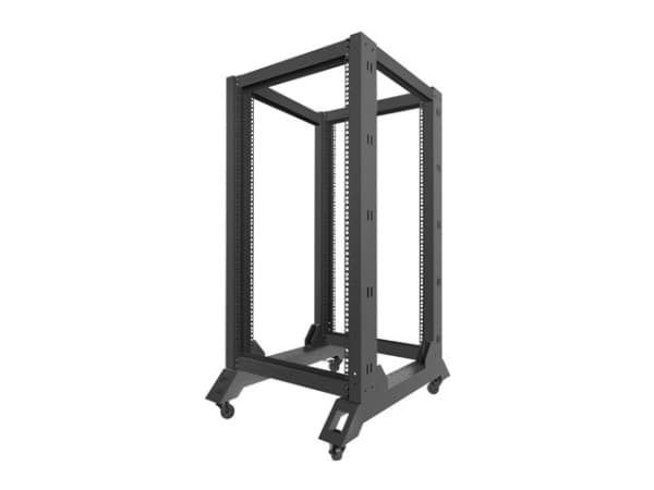 Lanberg - Rack öppen ram - svart - 22U - 19"