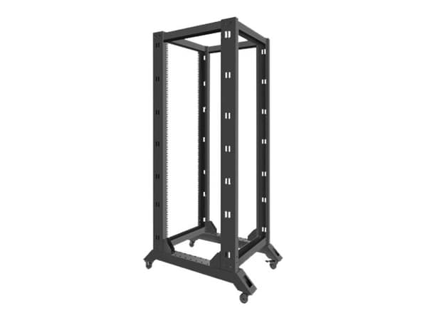 Lanberg - Rack öppen ram - svart, RAL 9004 - 32U - 19"