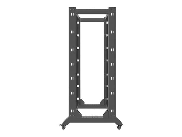 Lanberg - Rack öppen ram - svart, RAL 9004 - 32U - 19"