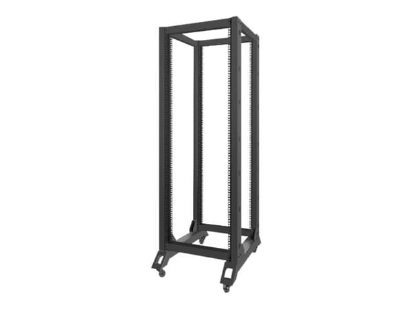 Lanberg - Rack öppen ram - svart, RAL 9004 - 32U - 19"