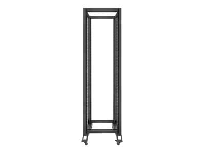 Lanberg - Rack öppen ram - 4 stolpar - svart - 42U - 19"