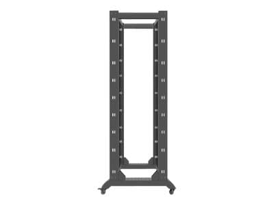 Lanberg - Rack öppen ram - 4 stolpar - svart - 42U - 19"