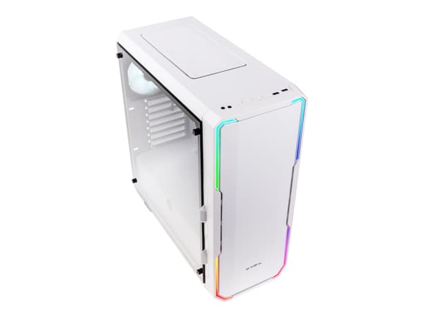 BitFenix ENSO, Tower, PC, Valkoinen, ATX, EATX, mikro ATX, Mini-ITX, Muovi, Terästä, Karkaistu lasi, 34 cm