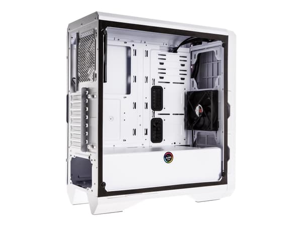 BitFenix ENSO, Tower, PC, Valkoinen, ATX, EATX, mikro ATX, Mini-ITX, Muovi, Terästä, Karkaistu lasi, 34 cm