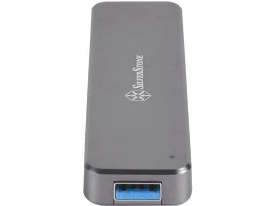 SilverStone Mobile Series MS09 - Drevkabinett - M.2 - SATA 6Gb/s - USB 3.0 - koksgrå