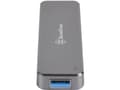 Miniatyrbilde 3 av 5: SilverStone Mobile Series MS09 - Drevkabinett - M.2 - SATA 6Gb/s - USB 3.0 - koksgrå