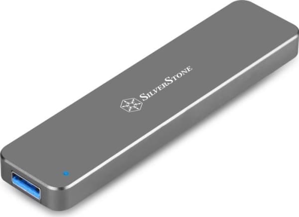 SilverStone Mobile Series MS09 - Drevkabinett - M.2 - SATA 6Gb/s - USB 3.0 - koksgrå