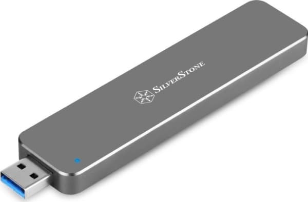 SilverStone Mobile Series MS09 - Drevkabinett - M.2 - SATA 6Gb/s - USB 3.0 - koksgrå