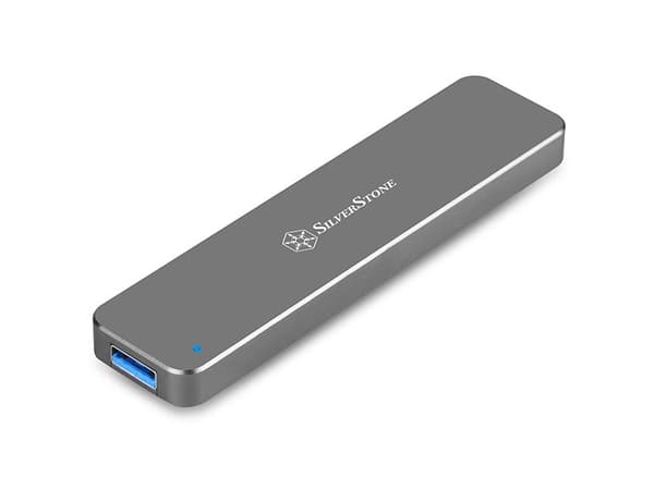 SilverStone Mobile Series MS09 - Drevkabinett - M.2 - SATA 6Gb/s - USB 3.0 - koksgrå