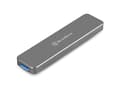 Miniatyrbilde 2 av 5: SilverStone Mobile Series MS09 - Drevkabinett - M.2 - SATA 6Gb/s - USB 3.0 - koksgrå
