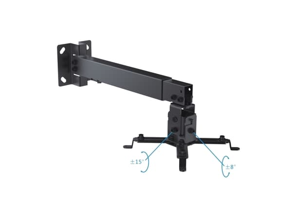 PureMounts PM-SPIDER-40W, Tak, 20 kg, Hvit, Stål, 8 - -8°, 15 - -15°