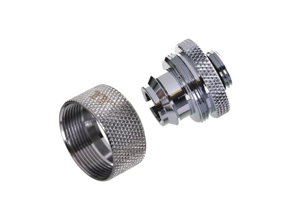 Thermaltake Pacific 1/2" ID x 3/4" OD Compression - Armatur for væskekjølesystem - krom