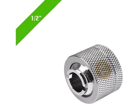 Thermaltake Pacific 1/2" ID x 5/8" OD Compression - Armatur for væskekjølesystem - krom