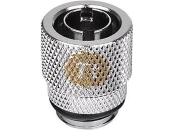 Thermaltake Pacific 3/8" ID x 1/2" OD Compression - jäähdytysjärjestelmän säätö - kromi