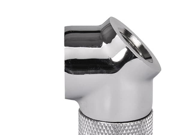 Thermaltake Pacific G1/4 45 Degree Adapter - Inpassning till vätskekylsystem - krom