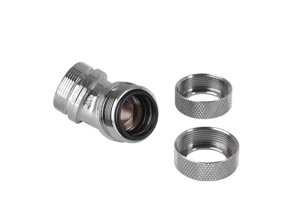 Thermaltake Pacific G1/4 PETG Tube 45-Degree Dual Compression - Armatur for væskekjølesystem - krom