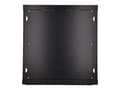 Miniatyrbilde 3 av 5: Extralink - Rack skap - 600x600 mm - veggmonterbar - svart - 12U - 19"