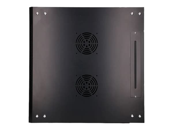 Extralink - Rack skap - 600x600 mm - veggmonterbar - svart - 12U - 19"