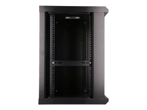Extralink - Rack skap - 600x600 mm - veggmonterbar - svart - 12U - 19"