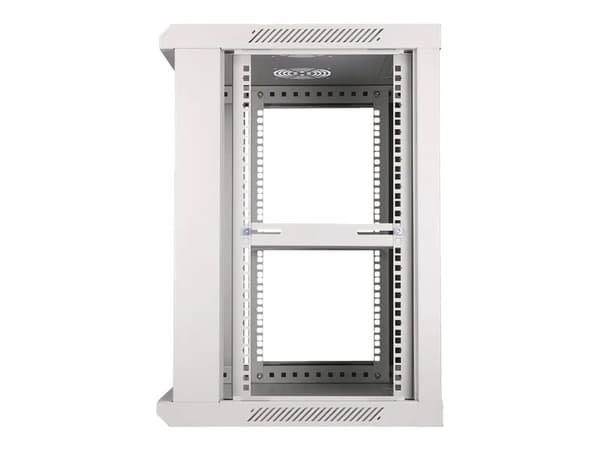 Extralink - Rack skap - 600x450 mm - veggmonterbar - grå - 12U - 19"