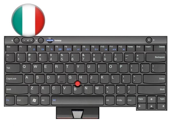 Lenovo 04W3154, Tangentbord, Italiensk, Lenovo, ThinkPad L430, L530, T430, T530, X230