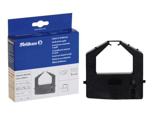 Pelikan - Svart - skriverbånd - for Fujitsu DL 3300, 3400, 3450, 3600; DX 2100, 2150, 2200, 2250, 2300, 2400