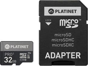 Karta Platinet Pro MicroSDHC 32 GB Class 10 UHS-III/U3 A1 V30 (PMMSD32UIII / 44003)