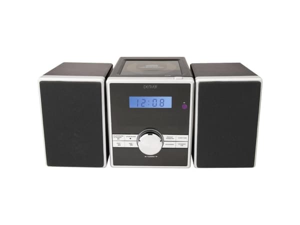 Denver MCA-230MK2, Kodin mikroaudiojärjestelmä, Musta, Hopea, Päältä, 1-suuntainen, PLL, LCD