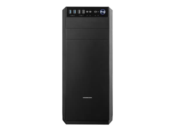 MODECOM OBERON Pro Glass - Torni - ATX - sivupaneeli ikkunalla - Ei virtalähdettä - musta - USB/Audio
