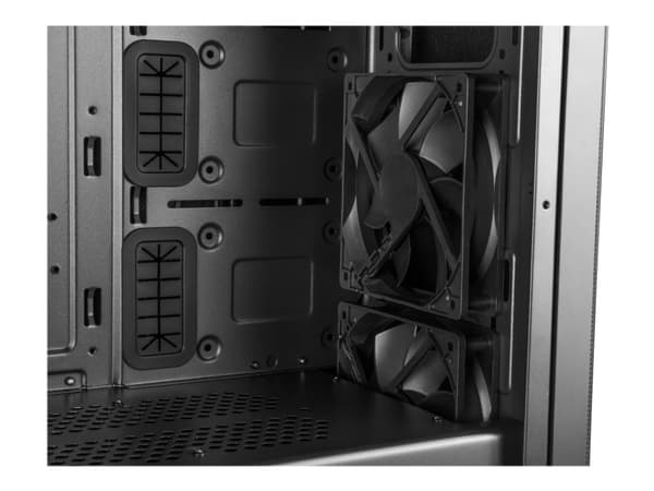 MODECOM OBERON Pro Silent - Tower - ATX - ingen strömförsörjning - svart - USB/ljud