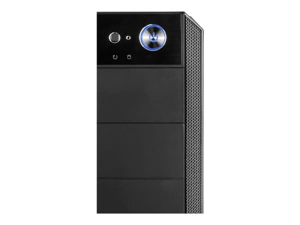 MODECOM OBERON Pro Silent - Tower - ATX - ingen strömförsörjning - svart - USB/ljud