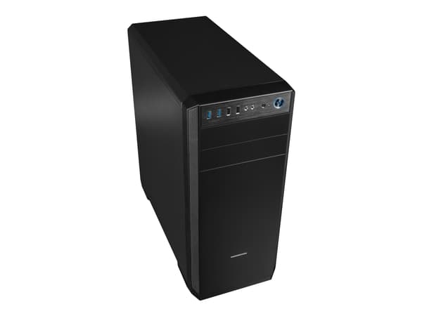 MODECOM OBERON Pro Silent - Tower - ATX - ingen strömförsörjning - svart - USB/ljud Svart