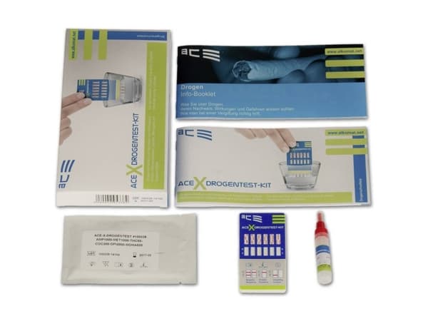 ACE Kit X 100338 Dust Test Kit Urintest, torrt test Testbara droger=Ampetamin, amfetamin, MDMA, metamfetamin, metamfetamin, metamfetamin, opiater