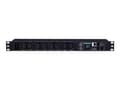 Pikkukuva 4 / 5: CyberPower PDU81005, Ohjattu, Kytkimellinen, 1U, Vaaka/Pysty, Musta, LCD, 8 AC-pistorasia(a)