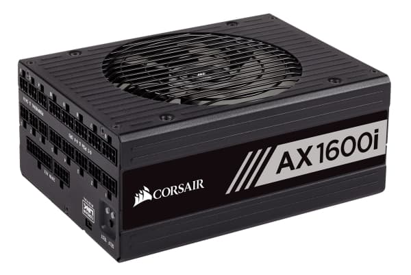 CORSAIR AX1600i - Virtalähde (sisäinen) - ATX12V 2.4/ EPS12V 2.92 - 80 PLUS Titanium - AC 100-240 V - 1600 Watt - Eurooppa
