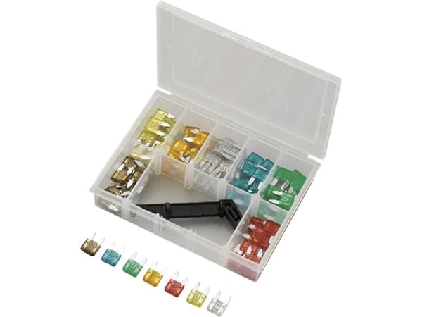 TRU COMPONENTS Y101-70TS Mini fladsikring 5 A, 7.5 A, 10 A, 15 A, 20 A, 25 A, 30 A 71 stk