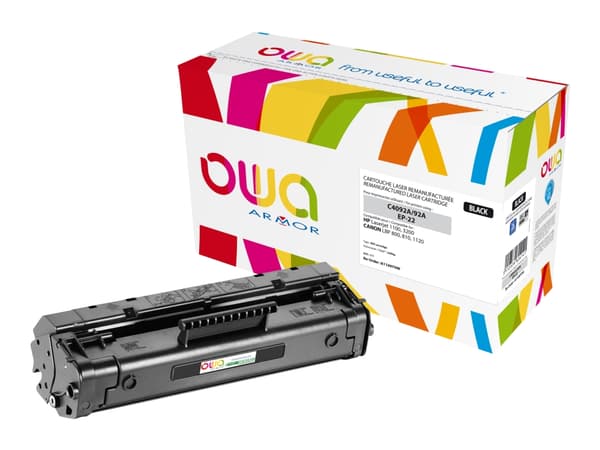 OWA - Sort - kompatibel - Genprodusent - tonerpatron (alternativ til: Canon EP-22, HP C4092A) - for HP LaserJet 1100, 1100a, 1100a se, 1100a xi, 1100
